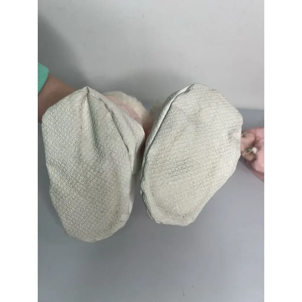 Vintage Snowsuit Quilted Pram Trundle Bundle Pink Removable Booties